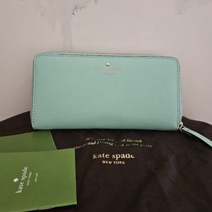 Kate spade wallet, mint green